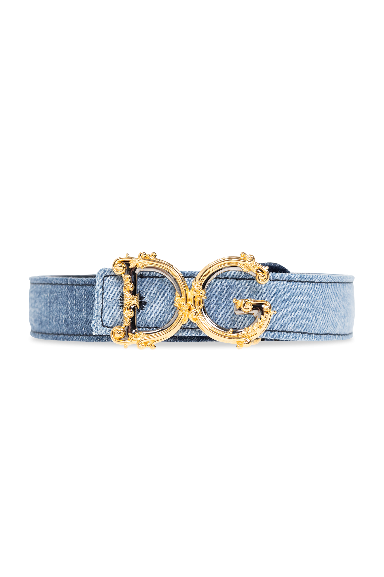 Blue dolce and gabbana belt sale